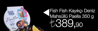 Fish Fish Kayıkçı Deniz Mahsüllü Paella