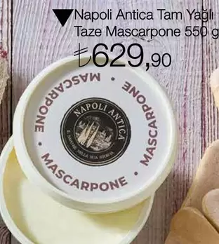 Napoli Antica Tam Yağlı Taze Mascarpone