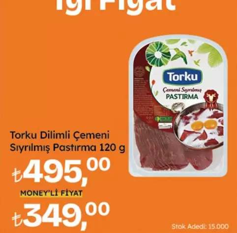 Torku Dilimli Cemeni Sıyırılmış Pastırma