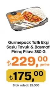 Gurmepack Tatlı Ekşi Soslu Tavuk & Basmati Pirinç Pilavı
