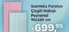 Çizgili Nakışlı Peştamal