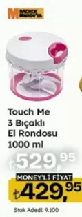 3 Bıçaklı El Rondosu 1000 ml