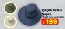 Çıtçıtlı Safari Şapka