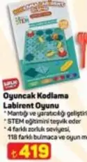Oyuncak Kodlama Labirent Oyunu