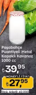 Puantiye Metal Kapaklı Kavanoz 1000 cc