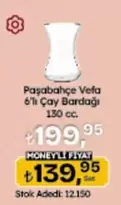 Paşabahçe Vefa 6'lı Çay Bardağı