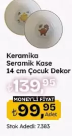 Seramik Kase 14 cm Cocuk Dekor