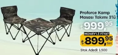 Kamp Masası Takımı 3'lü