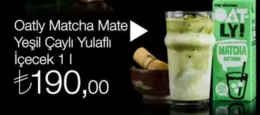 Matcha Mate Yeşil Çaylı Yulaflı İçecek