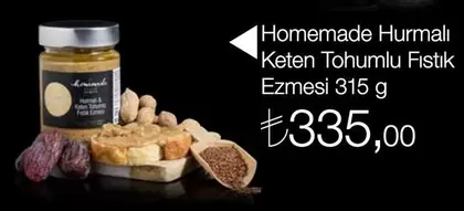 Hurmalı Keten Tohumlu Fıstık Ezmesi