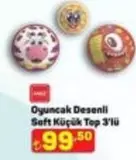 Oyuncak Desenli Saft Küçük Top 3'lü