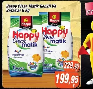 Happy Clean Matik Renkli Ve Beyazlar Deterjan
