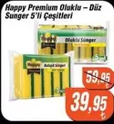 Düz Sünger 5'li Çeşitleri