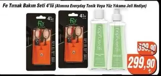 Tırnak Bakım Seti 4'lü (Alımına Everyday Tonik Veya Yüz Yıkama Jeli Hediye)