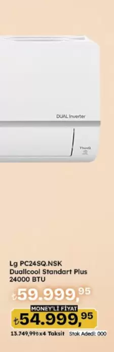 Inverter - Lg PC345Q.NSK Dualcool standart Plus 24000 BTU