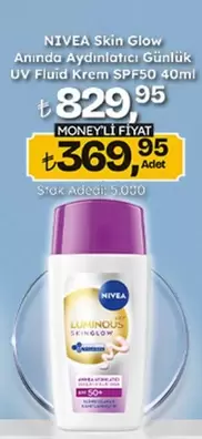 Nivea - Skin Glow Anında Aydınlatıcı Günlük UV Fluid Krem SPF50 40ml