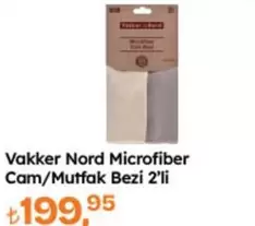 Nord Microfiber Cam/Mutfak Bezi 2'li