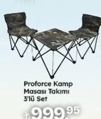 Kamp Masası Takımı 3'lü Set