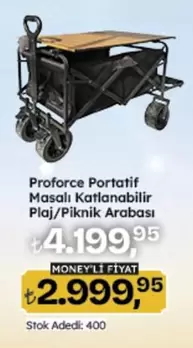 Portatif Masalı Katlanabilir Plaj/Piknik Arabası