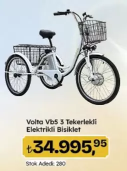 Volta - Vb5 3 Tekerlekli Elektrikli Bisiklet