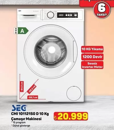 Inverter - CMI 101121S0 D 10 Kg Çamaşır Makinesi