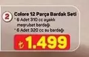 Colore 12 Parça Bardak Seti