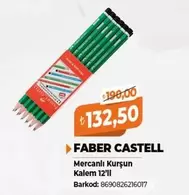 Faber Castell - Mercanlı Kurşun Kalem 12'li