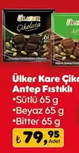 Beyaz - Ülker Kare Çikolata Antep Fıstıklı