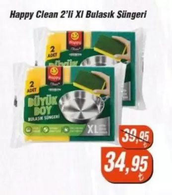 Boy - Happy Clean 2'li Bulasik Süngeri