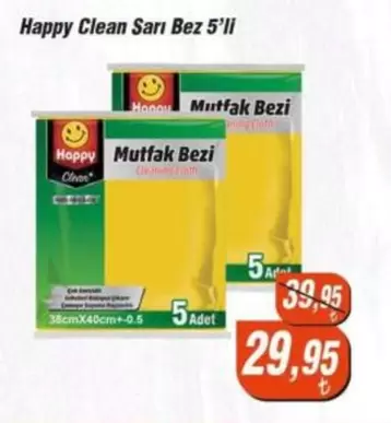 Sarı Bez 5'li