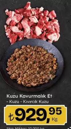 Kuzu Kavurmalık Et