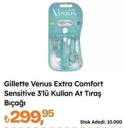 Venus Extra Comfort Sensitive 3'lü Kullan At Tıraş Bıçağı