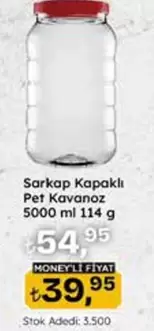 Sarkap Kapaklı Pet Kavanoz