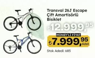 Transval 26J Escape Çift Amortisörlü Bisiklet