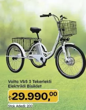 Volta - Vb5 3 Tekerlekli Elektrikli Bisiklet