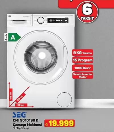 Inverter - CMI 90101SO D Çamaşır Makinesi