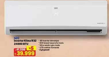 Inverter - Klima R32 24000 BTU