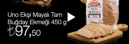 Uno - Ekşi Mayalı Tam Buğday Ekmeği