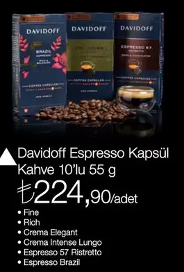 Espresso - Kapsül Kahve 10'lu 55 g