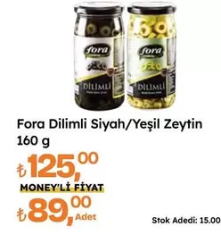 Dilimli Siyah/Yeşil Zeytin