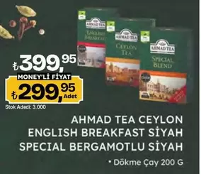 CEYLON ENGLISH BREAKFAST SİYAH SPECIAL BERGAMOTLU SİYAH