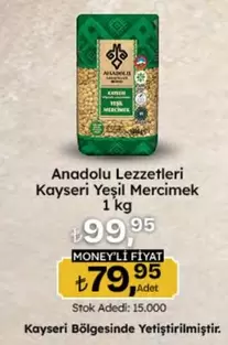 Kayseri Yeşil Mercimek