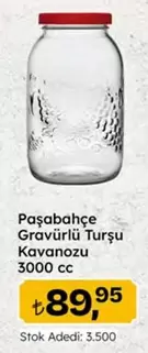 Gravürlü Turşu Kavanozu 3000 cc