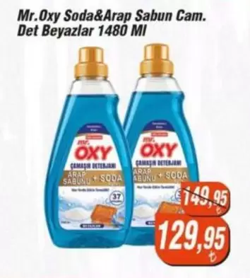 Mr.Oxy Soda&Arap Sabun Cam. Det Beyazlar