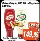 Calve Ketçap 600 Ml. + Mayonez 540 Ml.