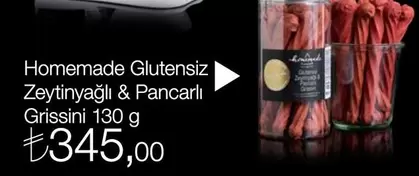Homemade Glutez Zeytinyağlı & Pancarlı Grissini