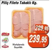 Piliç Fileto Tabaklı Kg.