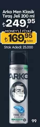 Arko Men Klasik Tıraş Jeli 200 ml
