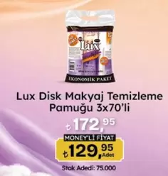 Disk Makyaj Temizleme Pamuğu 3x70'li