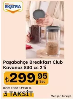 Breakfast Club Kavanoz 830 cc 2'li